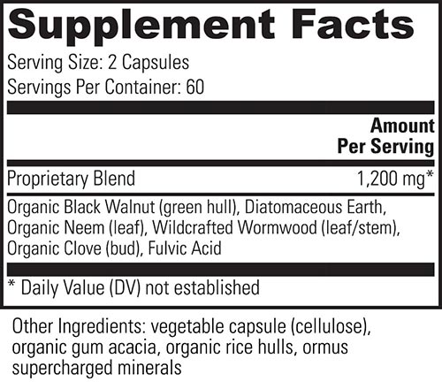 ParaTrex Supplement Facts